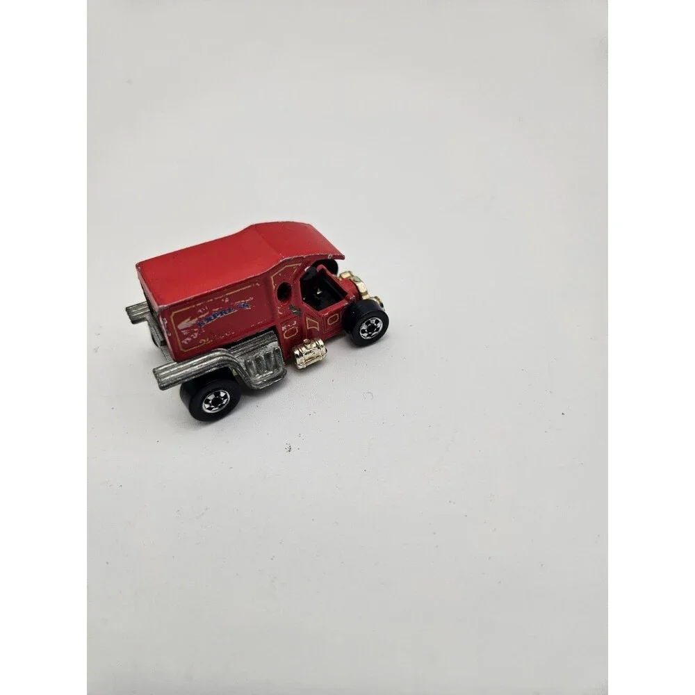 Vintage 1976 Hot Wheels T-Totaller Express Red Blackwall Hong Kong Diecast